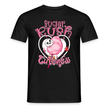 Zuckerwatte Sugar Rush Cuteness - Männer T-Shirt - Schwarz - Vorne - AI Model Male 178 light (178cm)