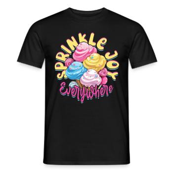 Barbe à papa Saupoudrez de joie partout - T-shirt homme - noir - Devant - AI Model Male 178 light (178cm)