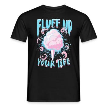La barbe à papa gonfle votre vie - T-shirt homme - noir - Devant - AI Model Male 178 light (178cm)