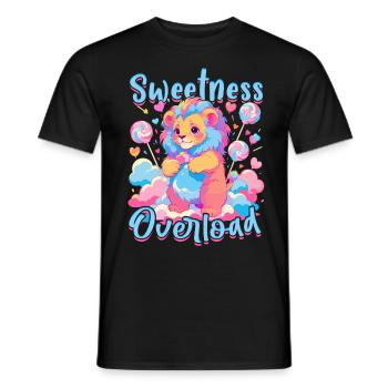 Zuckerwatte Sweetness Overload - Männer T-Shirt - Schwarz - Vorne - AI Model Male 178 light (178cm)