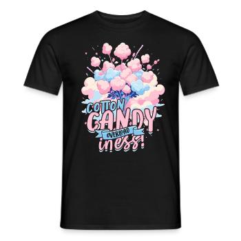 Barbe à papa - T-shirt homme - noir - Devant - AI Model Male 178 light (178cm)