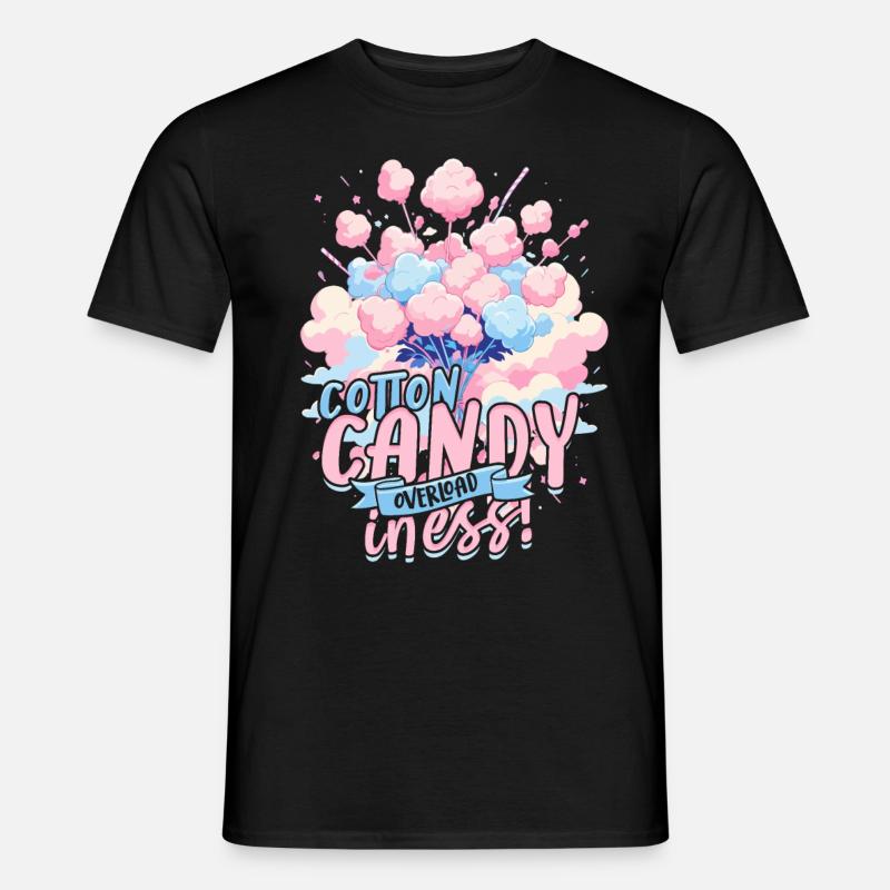 Zuckerwatte - Männer T-Shirt - Schwarz