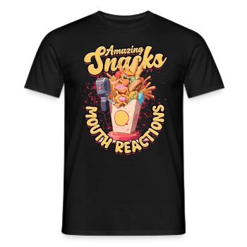 ASMR Flüstern Amazing Snacks Mouth Reactions - Männer T-Shirt - Schwarz - Vorne - AI Model Male 178 light (178cm)