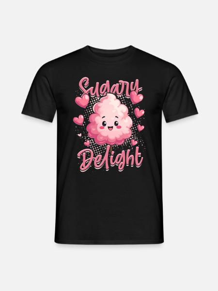 Zuckerwatte Sugary Delight - Männer T-Shirt - Schwarz