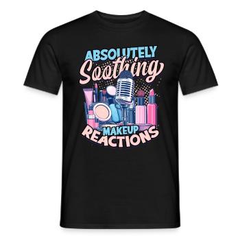 ASMR Whisper Absolutely Soothing Makeup Reactions - Men's T-Shirt - black - Front - AI Model Male 178 light (178cm)