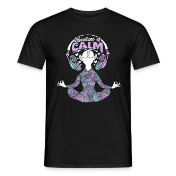 ASMR Whisper Vibrations of Calm - Men's T-Shirt - black - Front - AI Model Male 178 light (178cm)