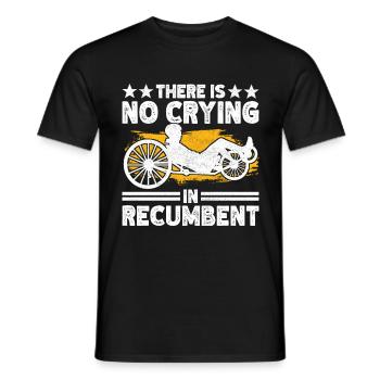 Recumbent Trike Liegetrike Liegedreirad - Männer T-Shirt - Schwarz - Vorne - AI Model Male 178 light (178cm)