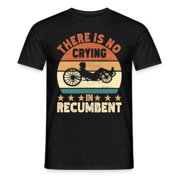 Recumbent Trike Liegetrike Liegedreirad - Männer T-Shirt - Schwarz - Vorne - AI Model Male 178 light (178cm)