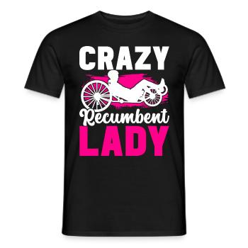 Recumbent Trike Liegetrike Liegedreirad - Männer T-Shirt - Schwarz - Vorne - AI Model Male 178 light (178cm)