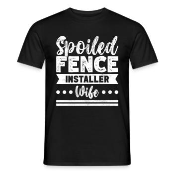 Zauninstallateur Zaunbauer Fence Installer - Männer T-Shirt - Schwarz - Vorne - AI Model Male 178 light (178cm)