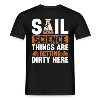 Bodenwissenschaftler Science du sol - T-shirt homme - noir - Devant - AI Model Male 178 light (178cm)
