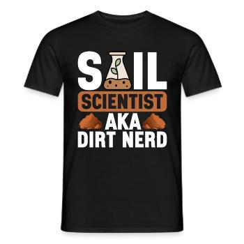 Bodenwissenschaftler Science du sol - T-shirt homme - noir - Devant - AI Model Male 178 light (178cm)
