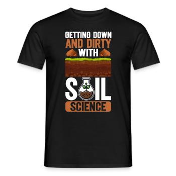 Bodenwissenschaftler Soil Science - Männer T-Shirt - Schwarz - Vorne - AI Model Male 178 light (178cm)