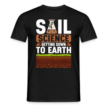 Bodenwissenschaftler Soil Science - Men's T-Shirt - black - Front - AI Model Male 178 light (178cm)