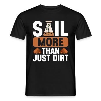 Bodenwissenschaftler Soil Science - Men's T-Shirt - black - Front - AI Model Male 178 light (178cm)