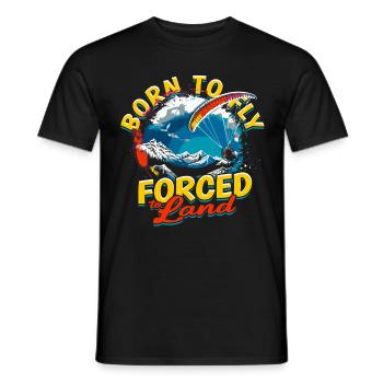 Paramotoring paramotor - Men's T-Shirt - black - Front - AI Model Male 178 light (178cm)