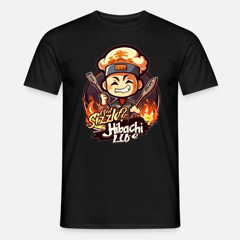Hibachi a grésillé ? - T-shirt homme - noir