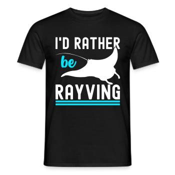 Manta Rays Great Manta Sea Creatures - Men's T-Shirt - black - Front - AI Model Male 178 light (178cm)