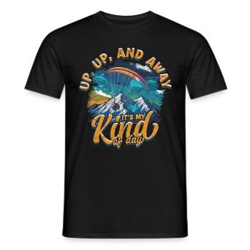 Paramotoring Motorschirm - Männer T-Shirt - Schwarz - Vorne - AI Model Male 178 light (178cm)
