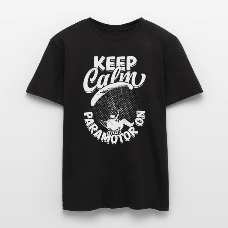 Paramotoring Keep Calm And Paramotor On Men's T-Shirt