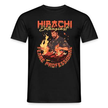 Hibachi Enthusiast - Männer T-Shirt - Schwarz - Vorne - AI Model Male 178 light (178cm)