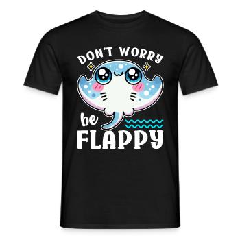 Manta Rays Great Manta Sea Creatures - Men's T-Shirt - black - Front - AI Model Male 178 light (178cm)