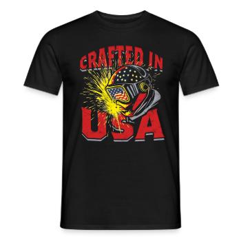 Welder Welding Specialist - Men's T-Shirt - black - Front - AI Model Male 178 light (178cm)