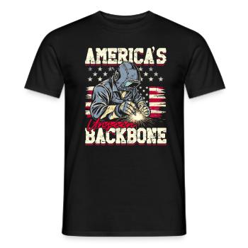 Welder Welding Specialist - Men's T-Shirt - black - Front - AI Model Male 178 light (178cm)