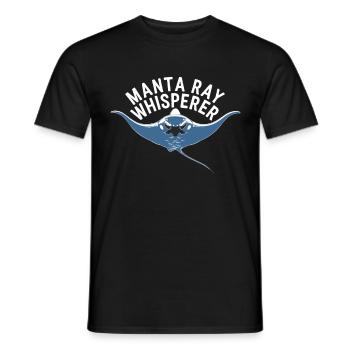Manta Rays Great Manta Sea Creatures - Men's T-Shirt - black - Front - AI Model Male 178 light (178cm)