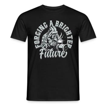 Soudeur : forger un avenir meilleur - T-shirt homme - noir - Devant - AI Model Male 178 light (178cm)