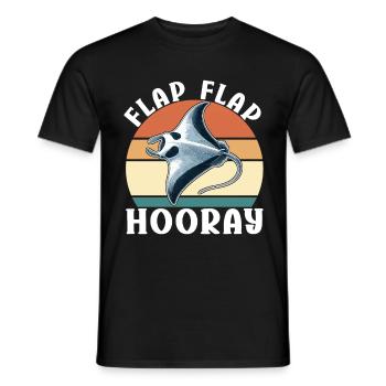 Manta Rays Great Manta Sea Creatures - Men's T-Shirt - black - Front - AI Model Male 178 light (178cm)