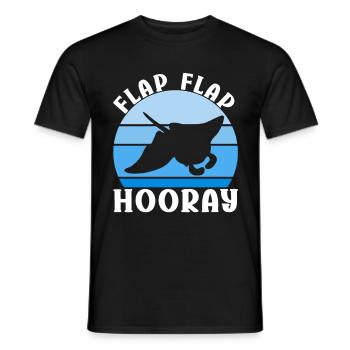 Manta Rays Great Manta Sea Creatures - Men's T-Shirt - black - Front - AI Model Male 178 light (178cm)