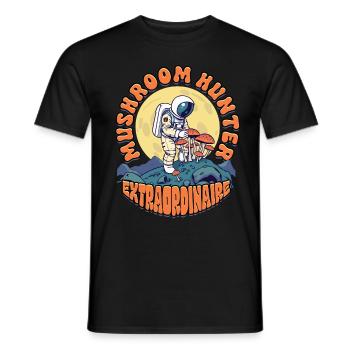 Pilzsammler Mushroom Hunter Extraordinaire - Männer T-Shirt - Schwarz - Vorne - AI Model Male 178 light (178cm)