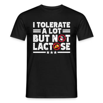 Intolérance au lactose Intolérance au lactose - T-shirt homme - noir - Devant - AI Model Male 178 light (178cm)
