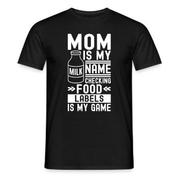 Lactose intolerance Lactose intolerant - Men's T-Shirt - black - Front - AI Model Male 178 light (178cm)