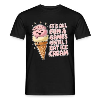 Laktoseintoleranz Laktoseintolerant - Männer T-Shirt - Schwarz - Vorne - AI Model Male 178 light (178cm)
