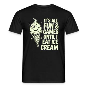 Intolérance au lactose Intolérance au lactose - T-shirt homme - noir - Devant - AI Model Male 178 light (178cm)