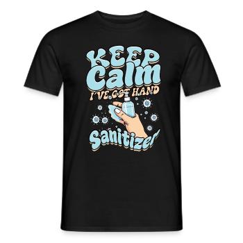 Nuclear phobia Mysophobia - Men's T-Shirt - black - Front - AI Model Male 178 light (178cm)