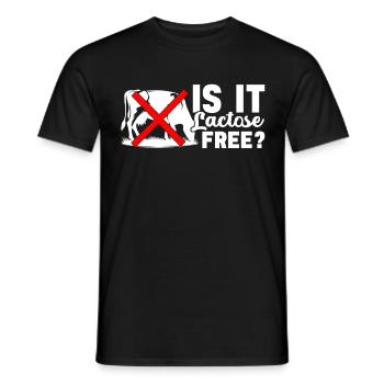 Laktoseintoleranz Laktoseintolerant - Männer T-Shirt - Schwarz - Vorne - AI Model Male 178 light (178cm)