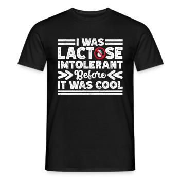 Intolérance au lactose Intolérance au lactose - T-shirt homme - noir - Devant - AI Model Male 178 light (178cm)