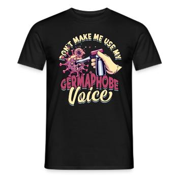 Phobie nucléaire Mysophobie - T-shirt homme - noir - Devant - AI Model Male 178 light (178cm)