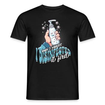 Phobie nucléaire Mysophobie - T-shirt homme - noir - Devant - AI Model Male 178 light (178cm)