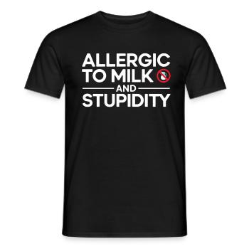 Intolérance au lactose Intolérance au lactose - T-shirt homme - noir - Devant - AI Model Male 178 light (178cm)