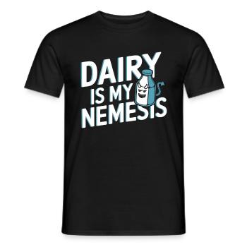 Intolérance au lactose Intolérance au lactose - T-shirt homme - noir - Devant - AI Model Male 178 light (178cm)