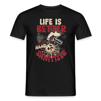 Phobie nucléaire Mysophobie - T-shirt homme - noir - Devant - AI Model Male 178 light (178cm)