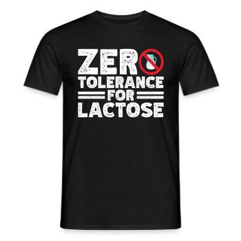 Laktoseintoleranz Laktoseintolerant - Männer T-Shirt - Schwarz - Vorne - AI Model Male 178 light (178cm)