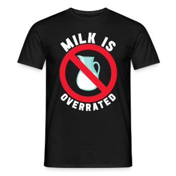 Laktoseintoleranz Laktoseintolerant - Männer T-Shirt - Schwarz - Vorne - AI Model Male 178 light (178cm)