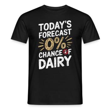 Laktoseintoleranz Laktoseintolerant - Männer T-Shirt - Schwarz - Vorne - AI Model Male 178 light (178cm)