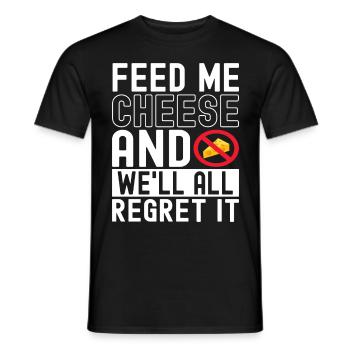 Lactose intolerance Lactose intolerant - Men's T-Shirt - black - Front - AI Model Male 178 light (178cm)