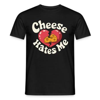 Intolérance au lactose Intolérance au lactose - T-shirt homme - noir - Devant - AI Model Male 178 light (178cm)